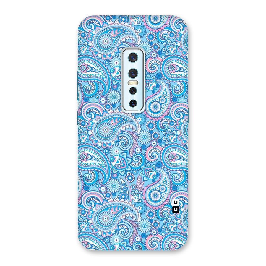 Blue Block Pattern Back Case for Vivo V17 Pro