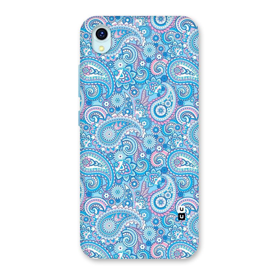 Blue Block Pattern Back Case for Vivo Y1s