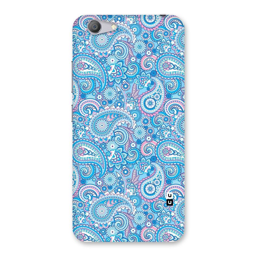 Blue Block Pattern Back Case for Vivo Y53