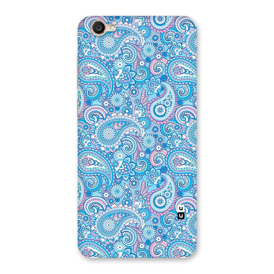 Blue Block Pattern Back Case for Vivo Y55L