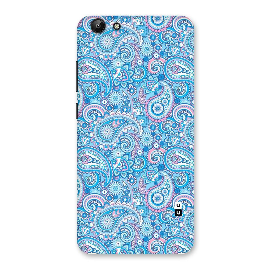 Blue Block Pattern Back Case for Vivo Y69