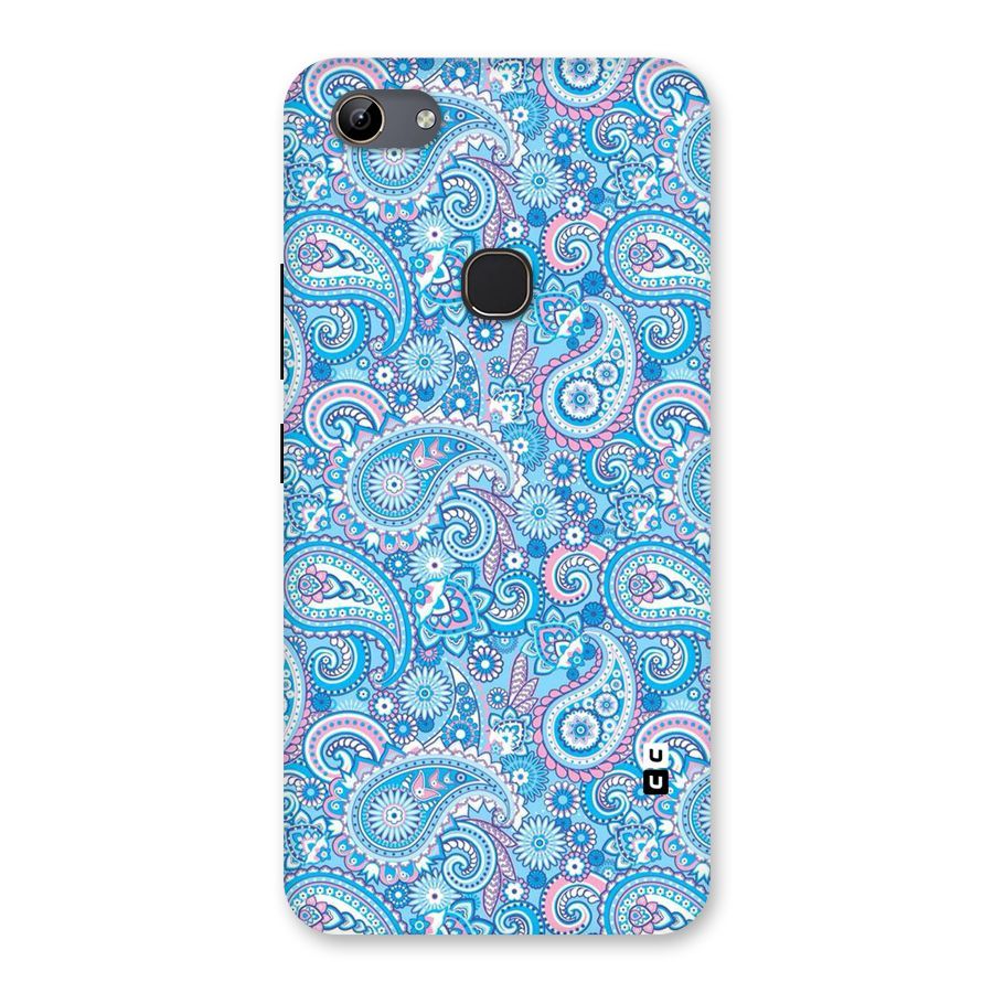 Blue Block Pattern Back Case for Vivo Y81
