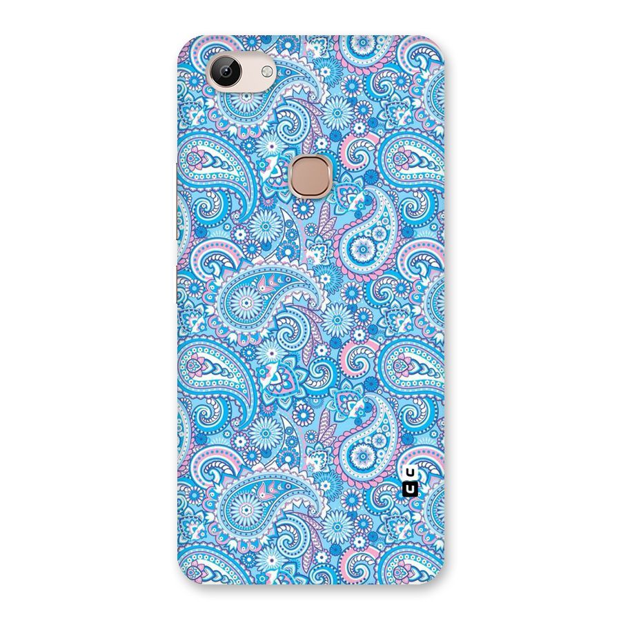 Blue Block Pattern Back Case for Vivo Y83
