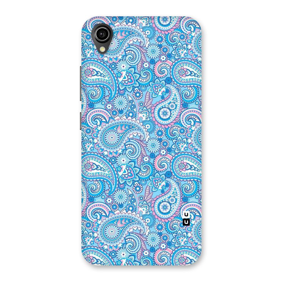 Blue Block Pattern Back Case for Vivo Y90