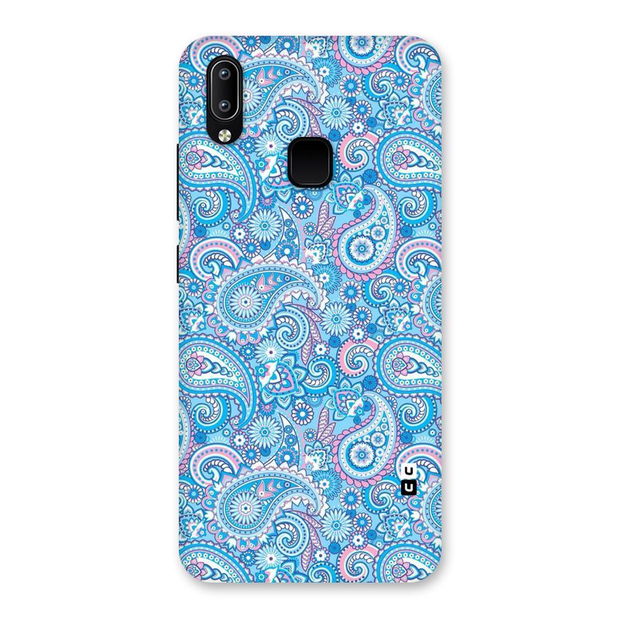 Blue Block Pattern Back Case for Vivo Y93