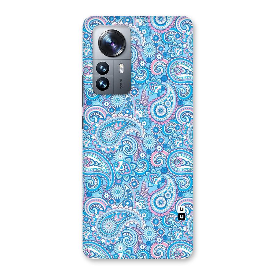 Blue Block Pattern Back Case for Xiaomi 12 Pro