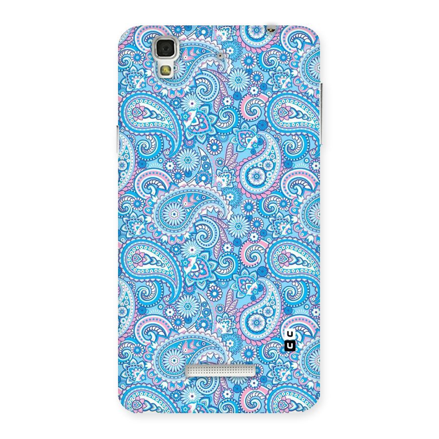 Blue Block Pattern Back Case for YU Yureka Plus