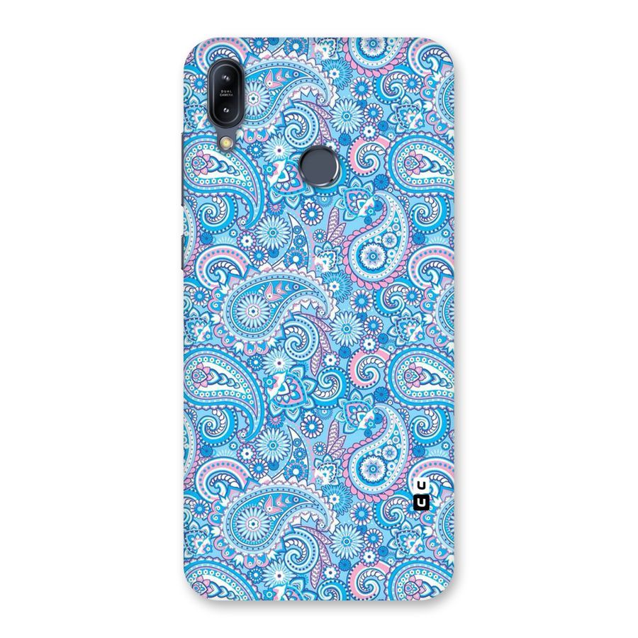 Blue Block Pattern Back Case for Zenfone Max M2