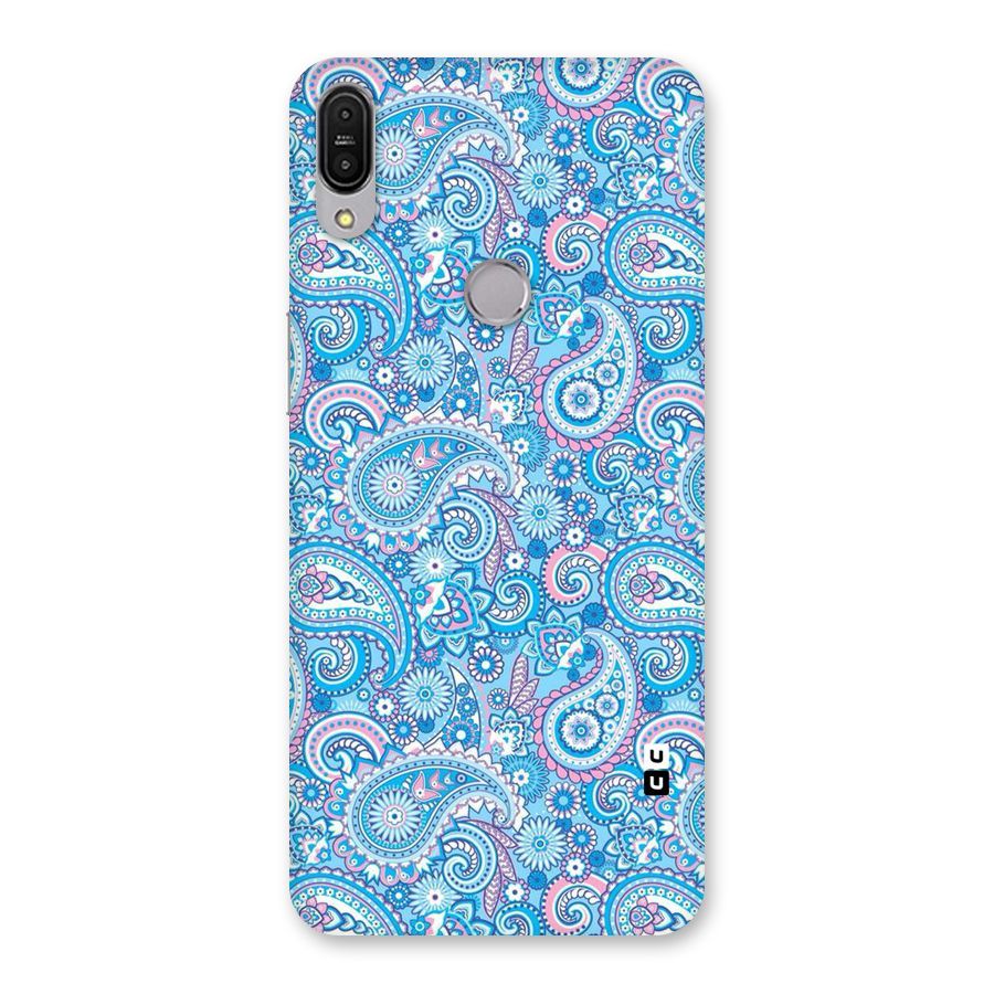 Blue Block Pattern Back Case for Zenfone Max Pro M1