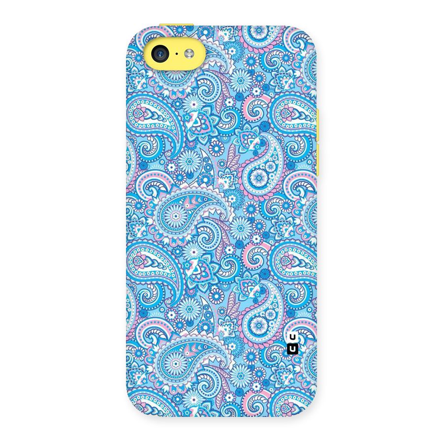 Blue Block Pattern Back Case for iPhone 5C