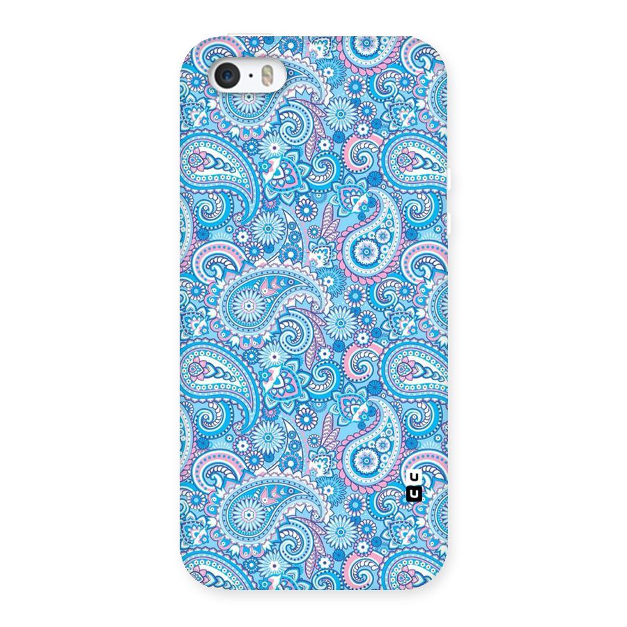 Blue Block Pattern Back Case for iPhone SE