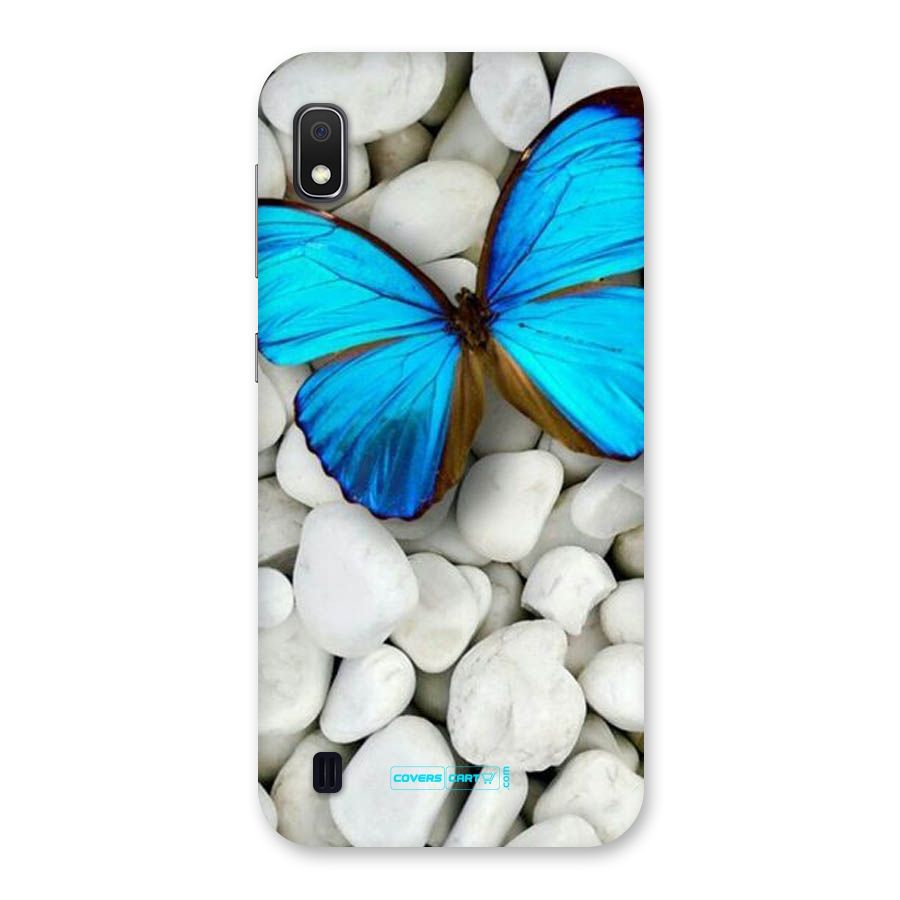 Blue Butterfly Back Case for Galaxy A10