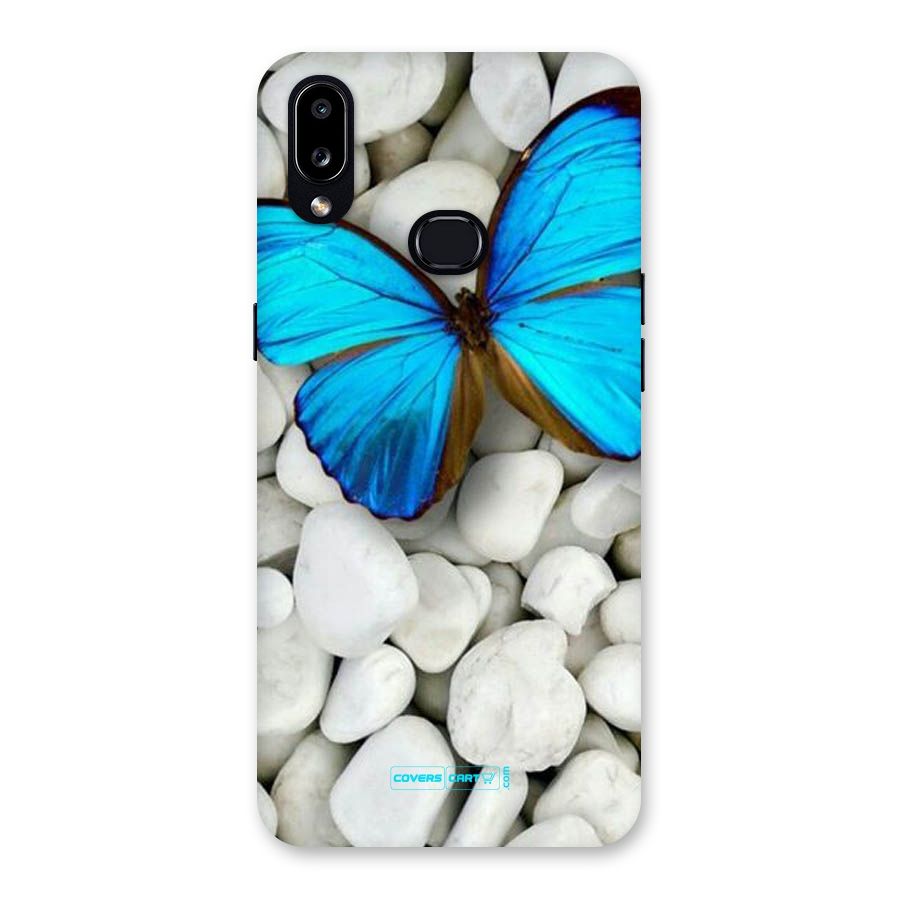 Blue Butterfly Back Case for Galaxy A10s