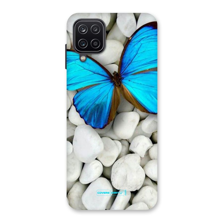 Blue Butterfly Back Case for Galaxy A12