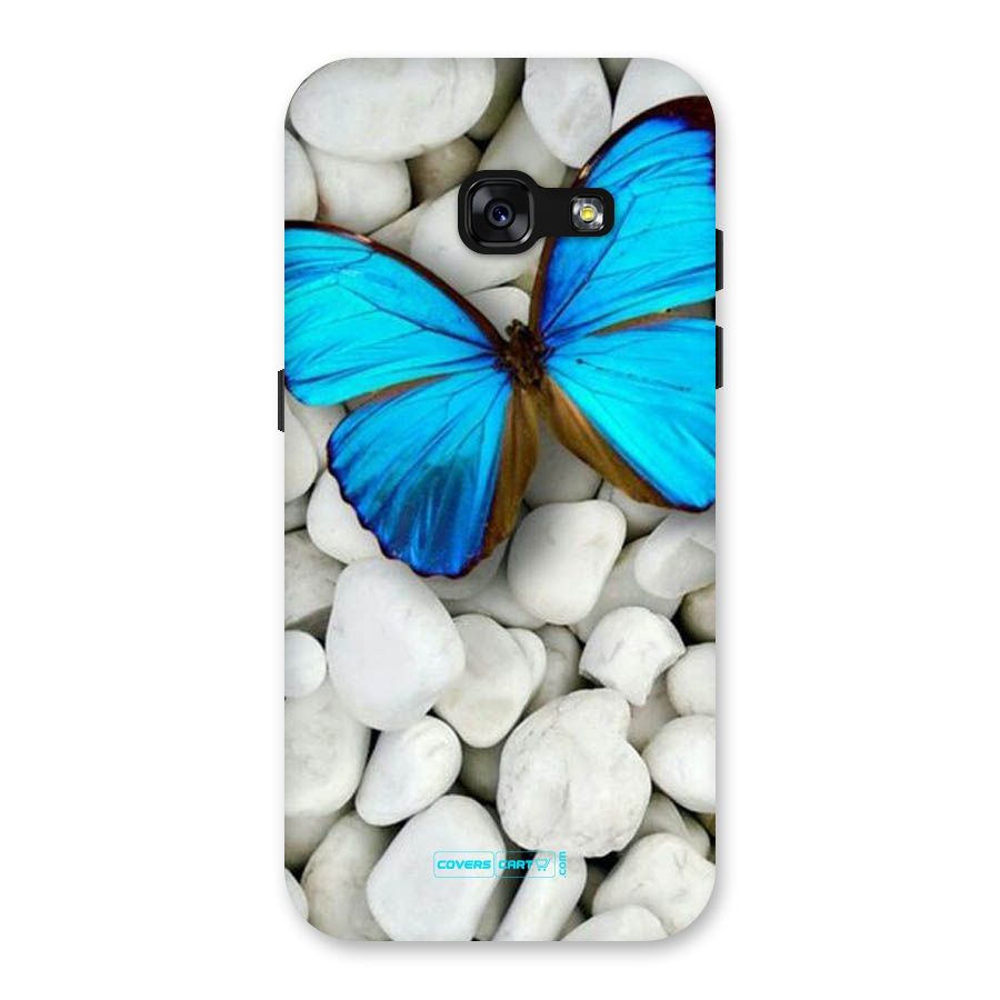 Blue Butterfly Back Case for Galaxy A3 (2017)