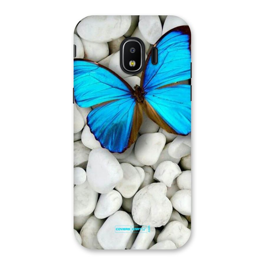 Blue Butterfly Back Case for Galaxy J2 Pro 2018
