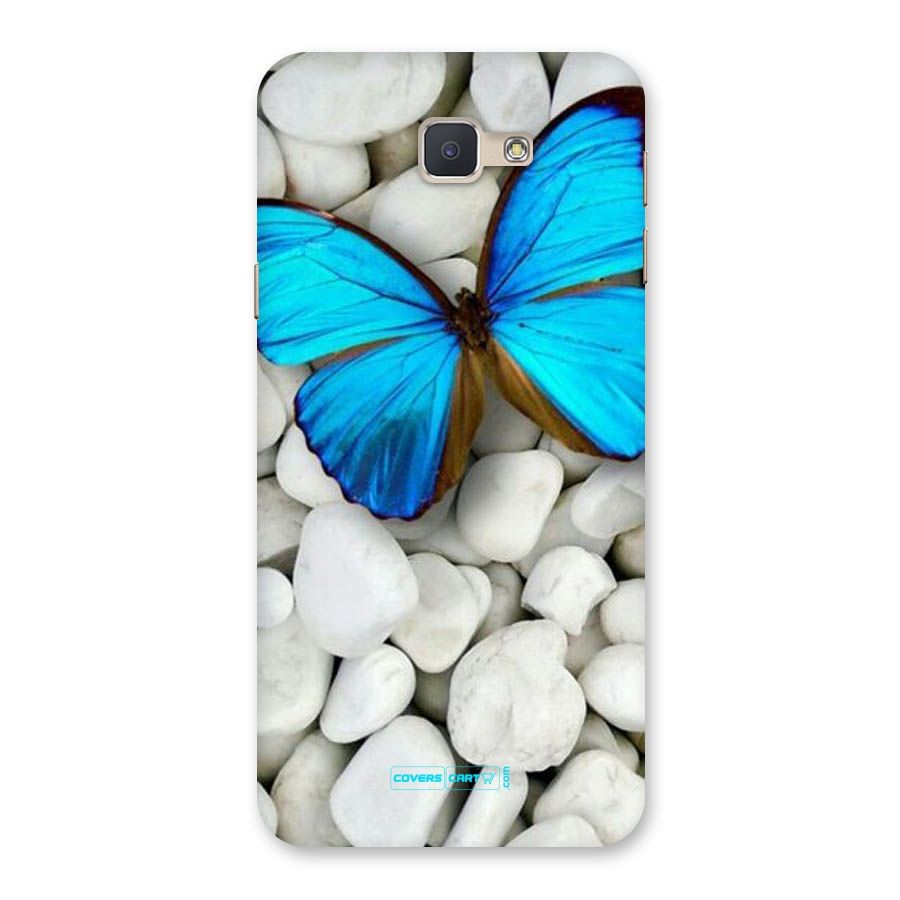 Blue Butterfly Back Case for Galaxy J5 Prime