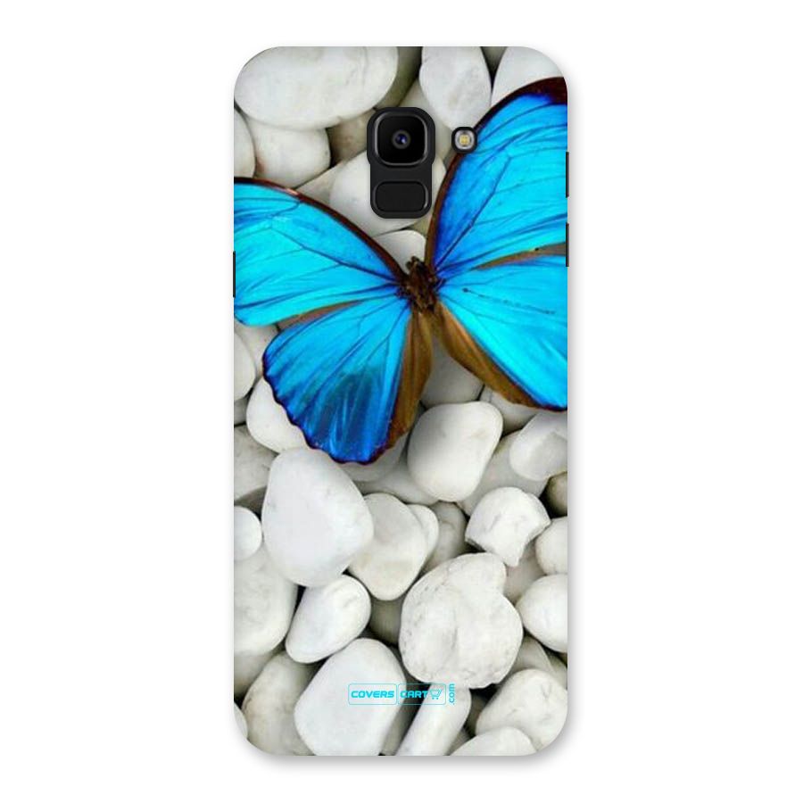 Blue Butterfly Back Case for Galaxy J6
