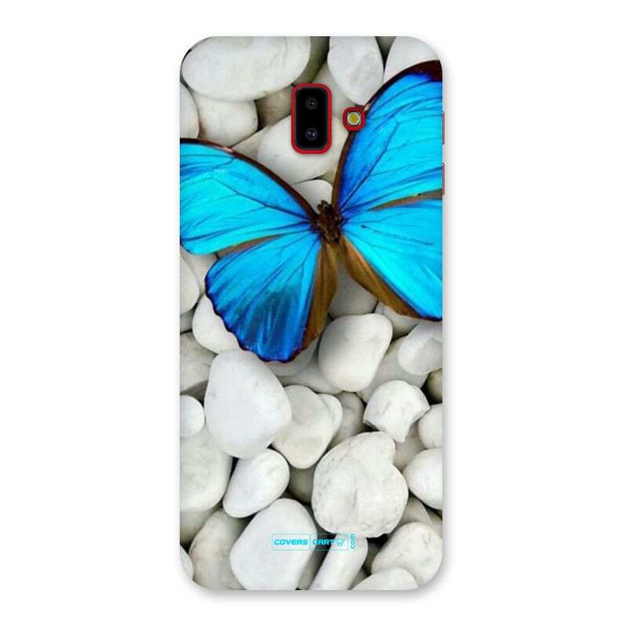 Blue Butterfly Back Case for Galaxy J6 Plus