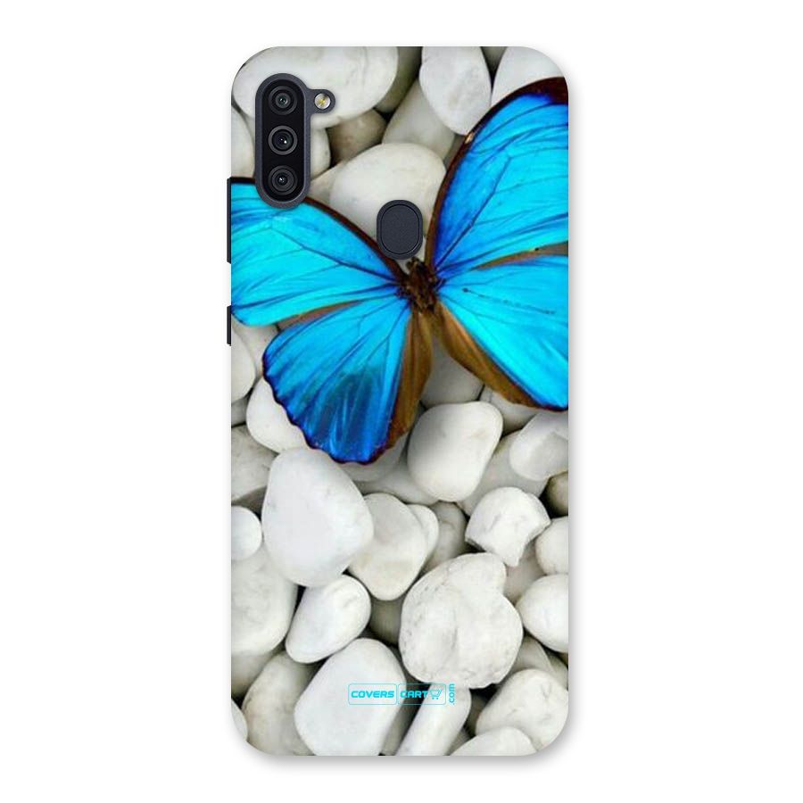 Blue Butterfly Back Case for Galaxy M11