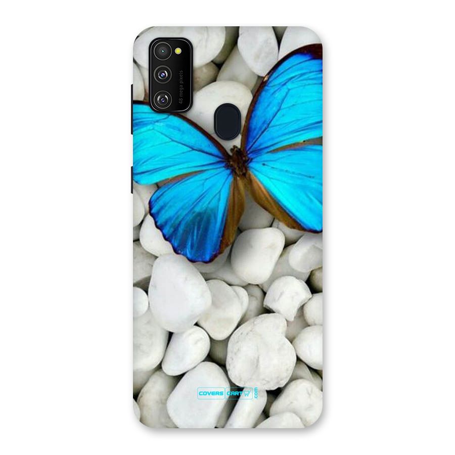 Blue Butterfly Back Case for Galaxy M30s