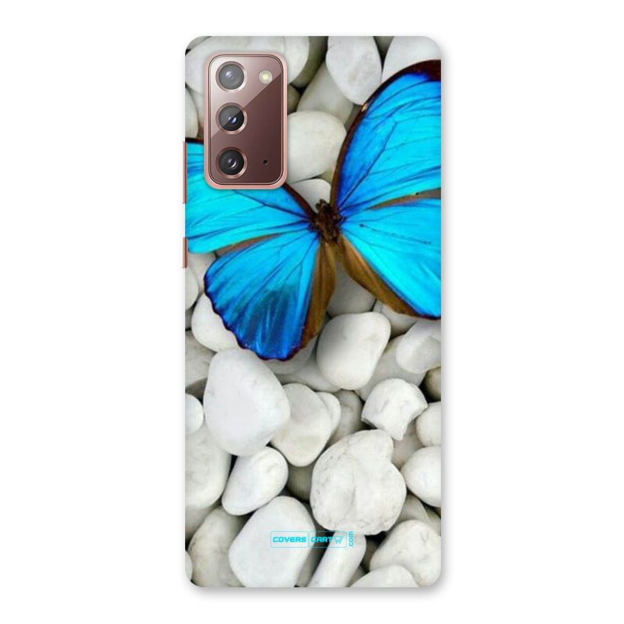 Blue Butterfly Back Case for Galaxy Note 20