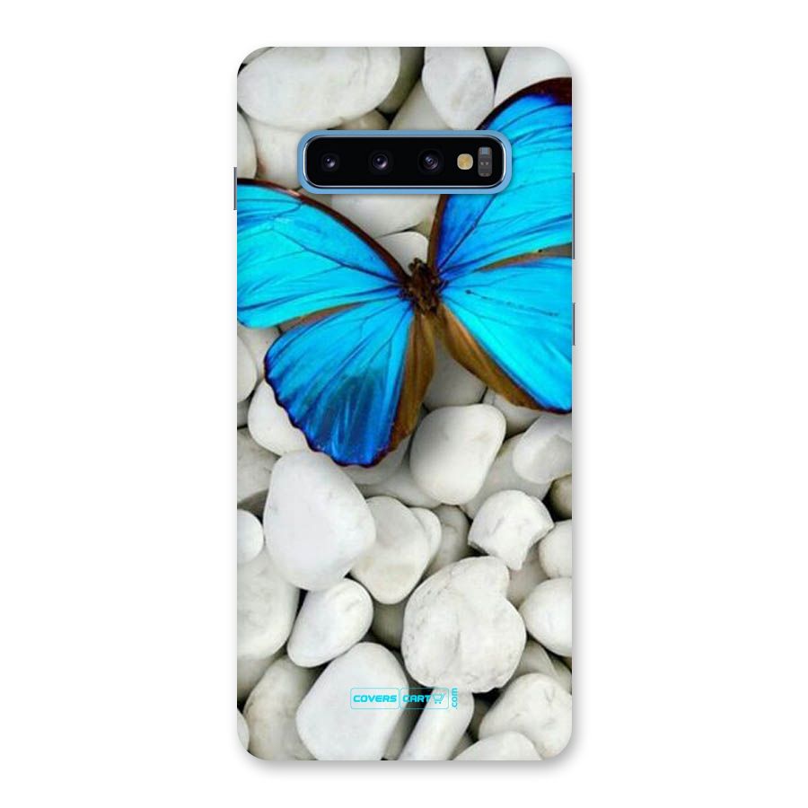 Blue Butterfly Back Case for Galaxy S10 Plus