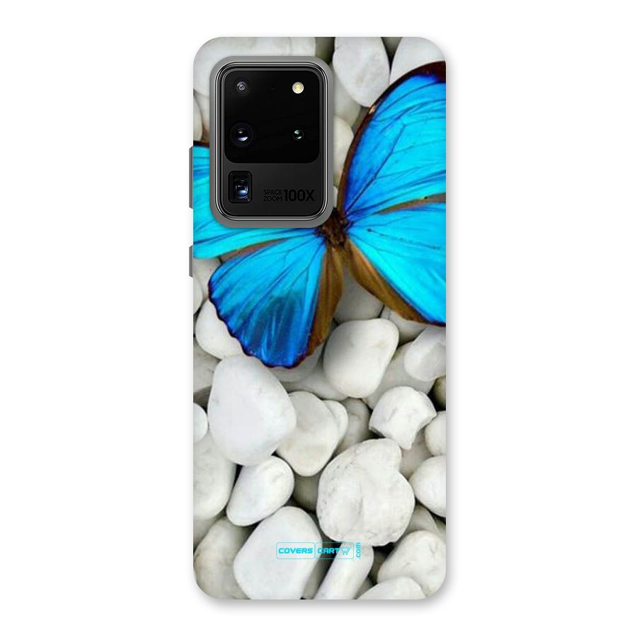 Blue Butterfly Back Case for Galaxy S20 Ultra