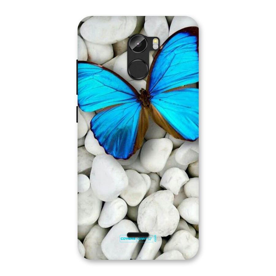 Blue Butterfly Back Case for Gionee X1