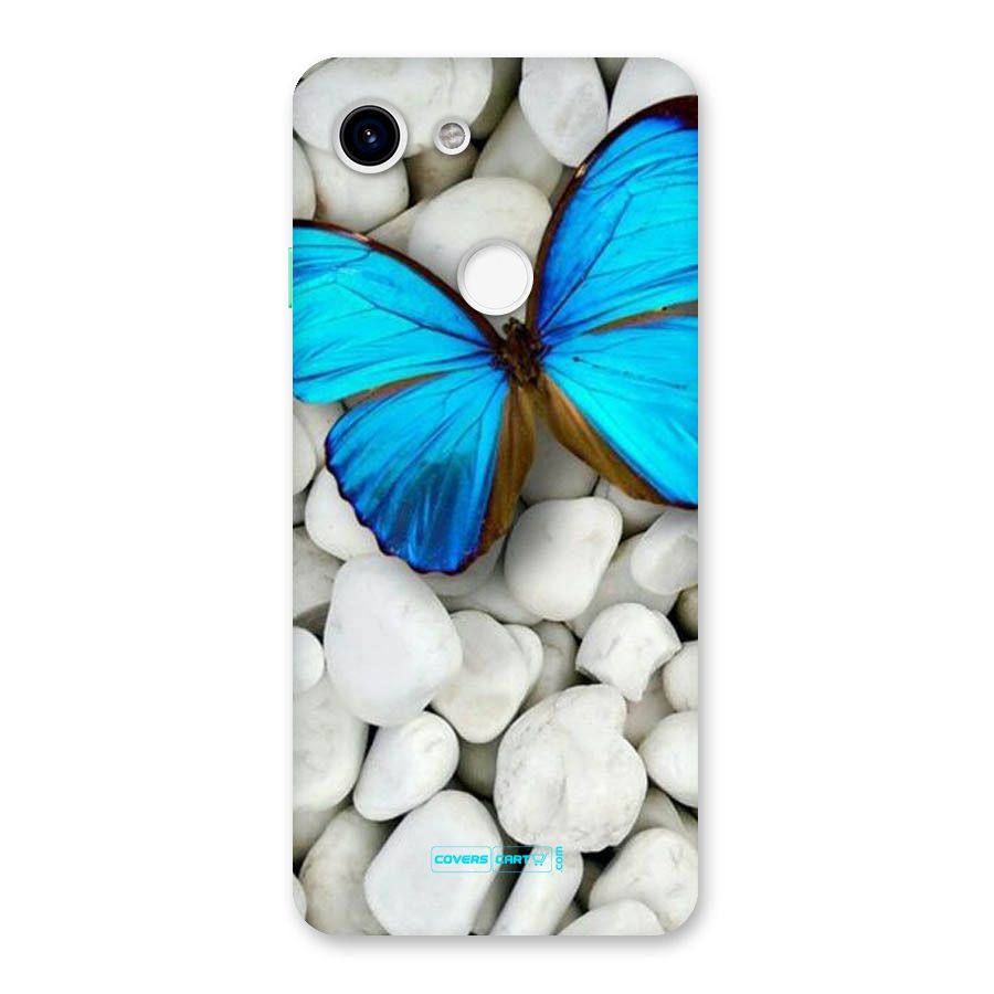 Blue Butterfly Back Case for Google Pixel 3