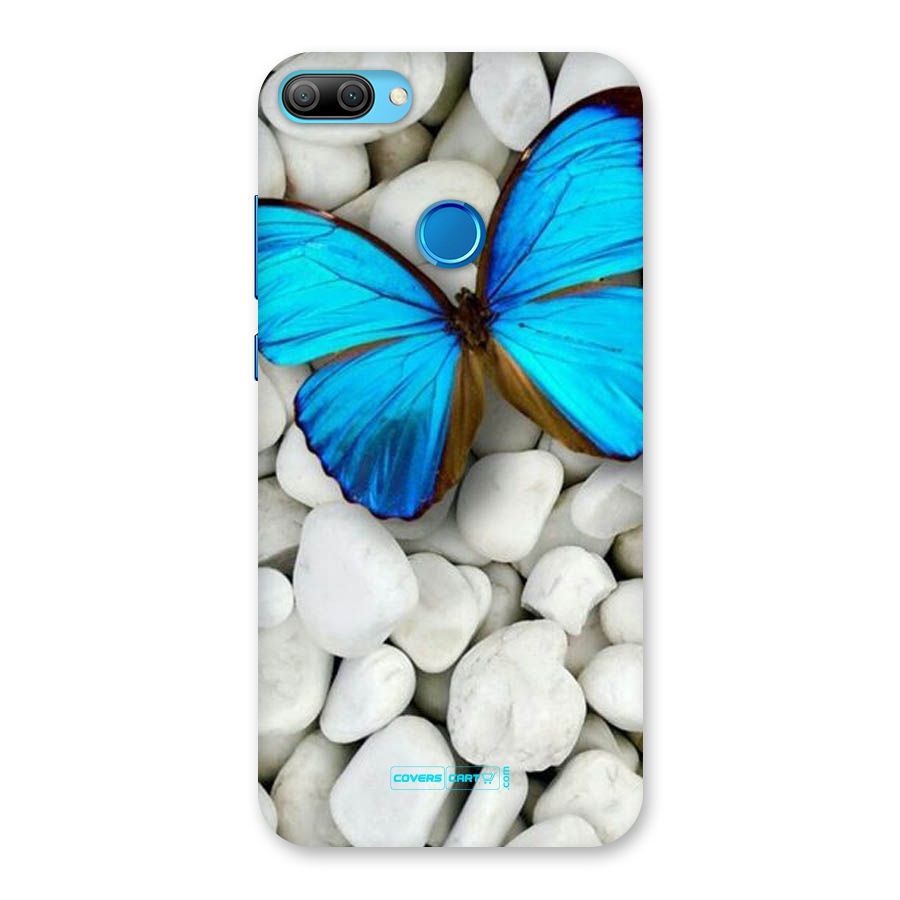 Blue Butterfly Back Case for Honor 9N