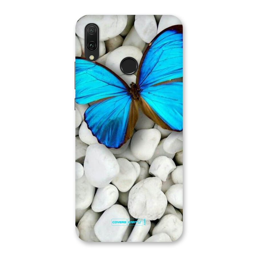 Blue Butterfly Back Case for Huawei Y9 (2019)
