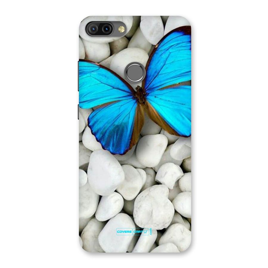 Blue Butterfly Back Case for Infinix Hot 6 Pro
