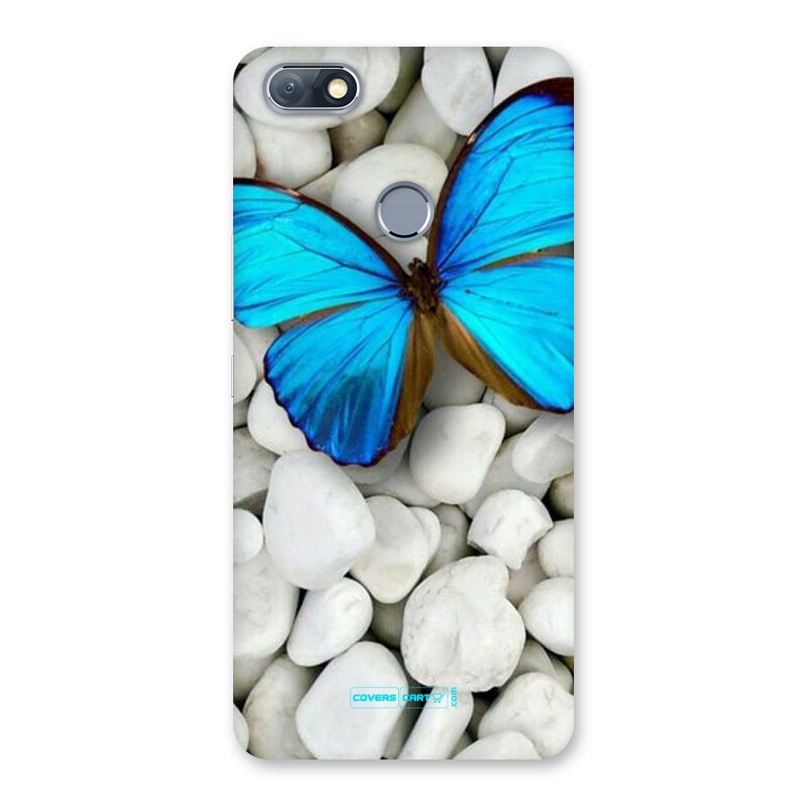 Blue Butterfly Back Case for Infinix Note 5