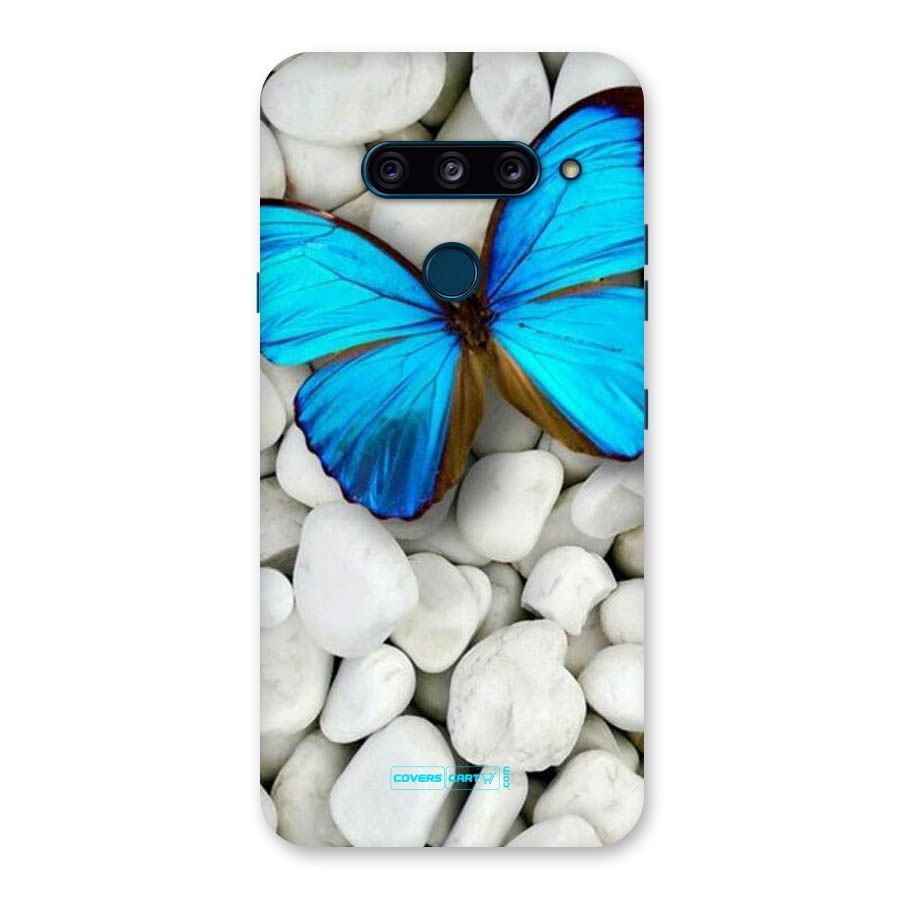 Blue Butterfly Back Case for LG  V40 ThinQ