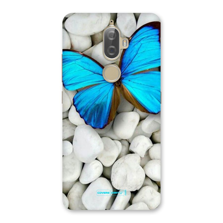 Blue Butterfly Back Case for Lenovo K8 Plus