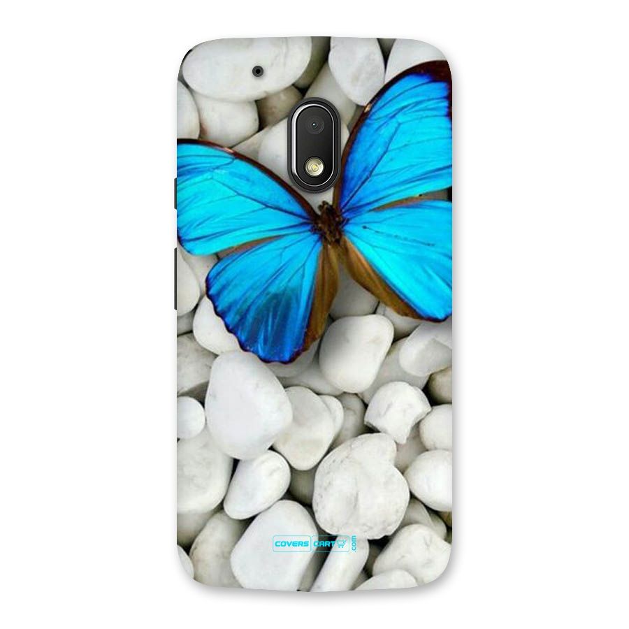 Blue Butterfly Back Case for Moto G4 Play