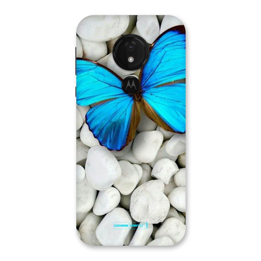 Blue Butterfly Back Case for Moto G7 Power