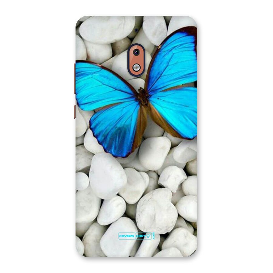 Blue Butterfly Back Case for Nokia 2.1