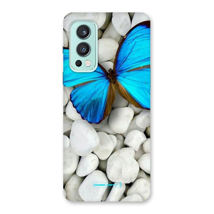 Blue Butterfly Back Case for OnePlus Nord 2 5G