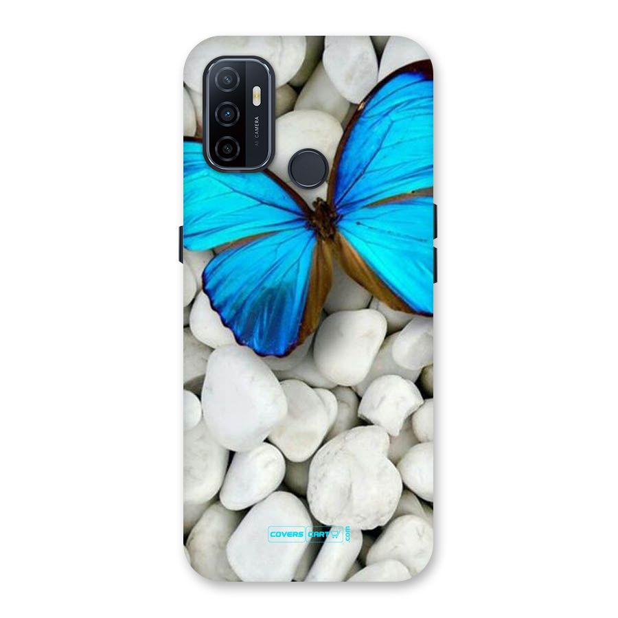 Blue Butterfly Back Case for Oppo A32