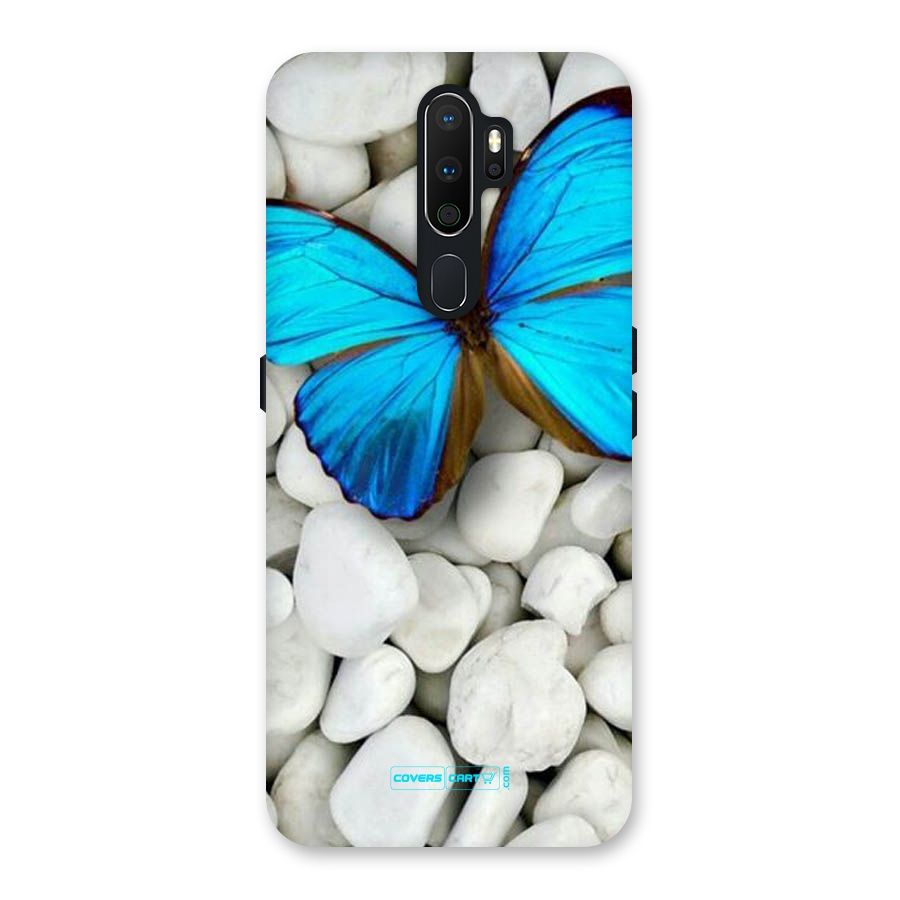 Blue Butterfly Back Case for Oppo A5 (2020)