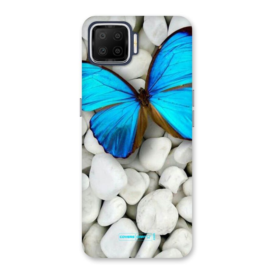 Blue Butterfly Back Case for Oppo F17