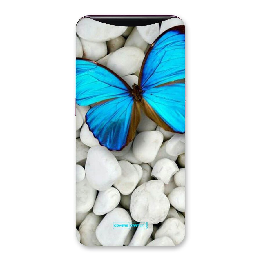 Blue Butterfly Back Case for Oppo Find X