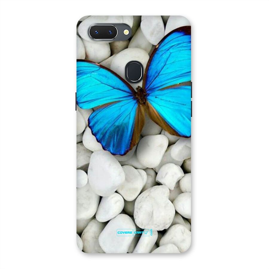 Blue Butterfly Back Case for Oppo Realme 2