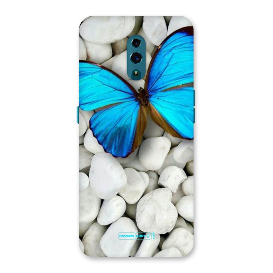 Blue Butterfly Back Case for Oppo Reno