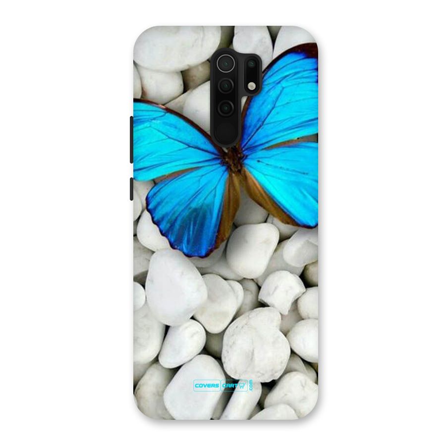 Blue Butterfly Back Case for Poco M2