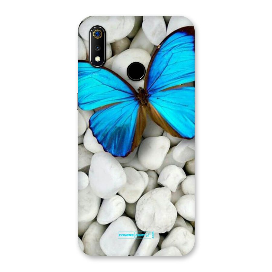 Blue Butterfly Back Case for Realme 3