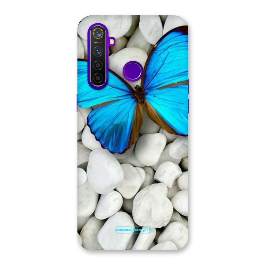 Blue Butterfly Back Case for Realme 5 Pro