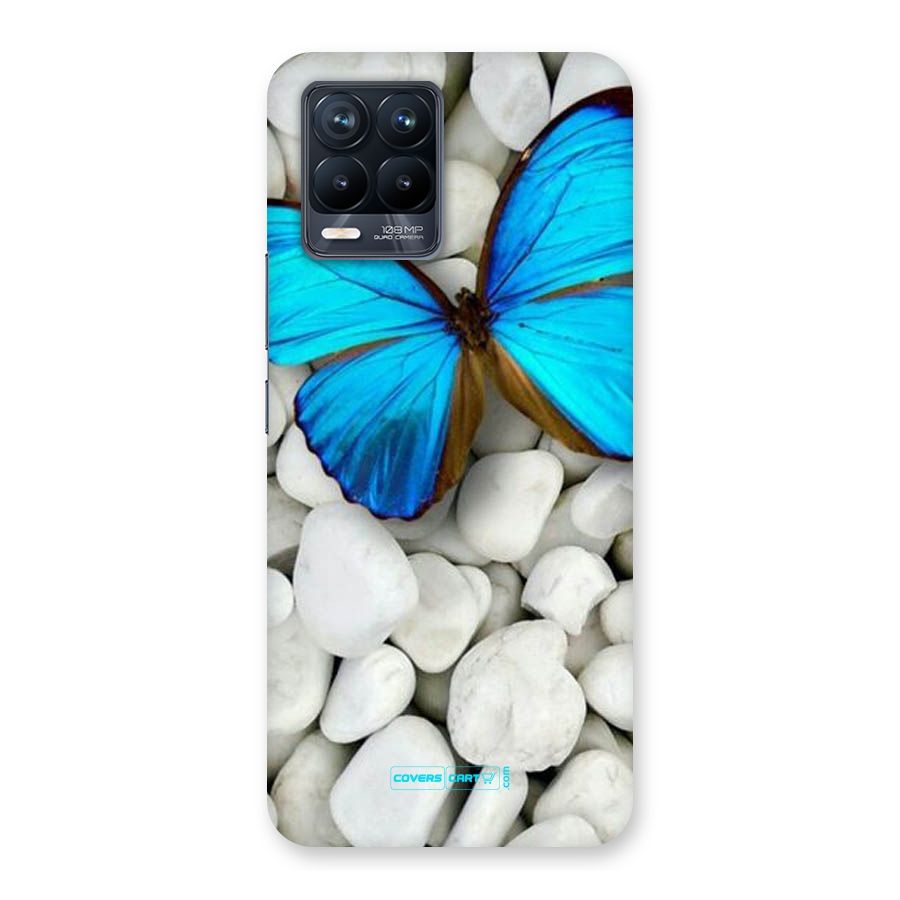 Blue Butterfly Back Case for Realme 8 Pro